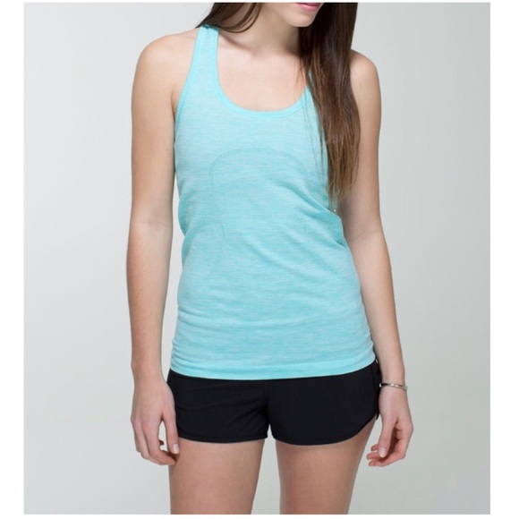 Lululemon Run: Swiftly Tech Racerback
Heathered Angel Blue Top W1F10S, Size 4 - Picture 1 of 16